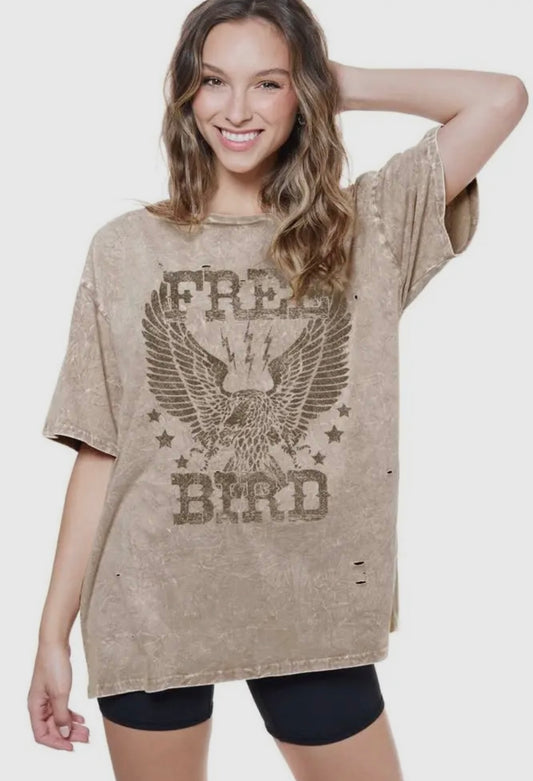 FREE BIRD GRAPHIC TEE