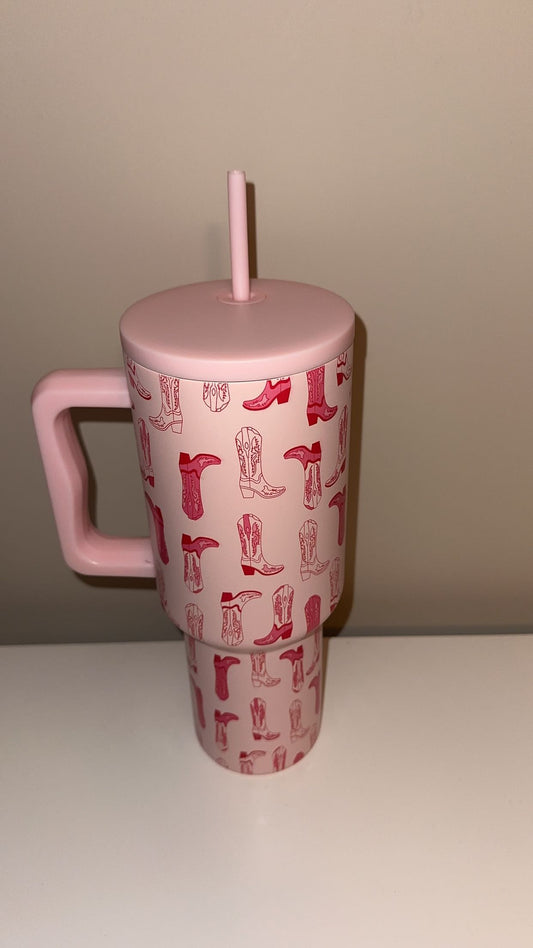 COWGIRL BOOT TUMBLER